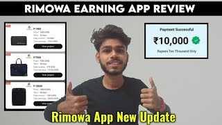 Rimowa Earning App  Rimowa Longterm App Review  Rimowa App New Update [upl. by Fabiolas]