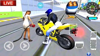 NEW Yellow 🟡 Motor 🛵 in the Highway 🛣️ 3D Driving Class Simulator ZZZ Gaming [upl. by Ynnor165]