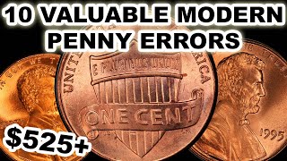 Best 10 Modern Penny Errors Worth Money YOU Need To Be Looking For  Doubled Die Obverse Guide [upl. by Inej202]