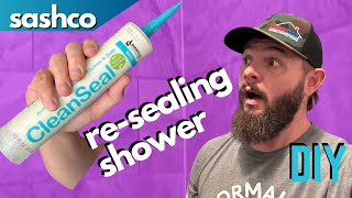 How To DIY Reseal a Shower with a Mold Resistant Sealant TIPS amp TRICKS Keep water out [upl. by Suivatnom86]