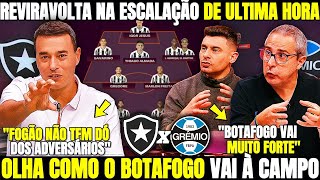 OLHA O QUE ARTHUR JORGE FEZ COM A ESCALAÇÃO DO BOTAFOGO REVIRAVOLTA DE ULTIMA HORA BOTAFOGO HOJE [upl. by Seraphine]