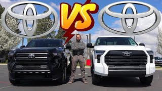 2024 Toyota Tundra vs 2024 Toyota Tacoma Which Toyota Truck Is Best [upl. by Marcelia]