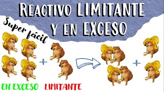 🧪 Reactivo LIMITANTE y en EXCESO Estequiometría Ejercicio 📝 ft Cheems [upl. by Annil]