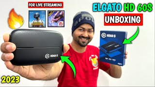 ELGATO HD 60S 🔥 UNBOXING  GAME CAPTURE CARD  2023  Hindi [upl. by Ylrac]