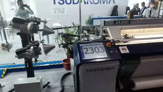 Tsudakoma Zax001neoIndia ITME 2022 Fastest Air Jet Weaving Loom [upl. by Lledra]