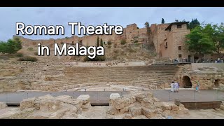 Wanderings in Málaga the Roman Theatre and area  bonus cute lazy cats 🐈 [upl. by Millur487]