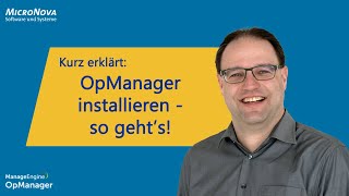 OpManager  in wenigen Minuten installiert [upl. by Melodie]