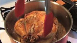 How to Make Poule Au Pot chicken in a pot  How to Finish Browning Chicken for Chicken in a Pot [upl. by Balcer647]