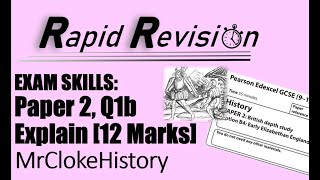 GCSE Rapid Revision Elizabethan England Exam Q1b Explain 12 Marks ReUpload [upl. by Jeroma801]