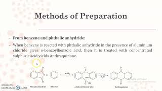 Methods of Preparation and Chemical reactions of Anthraquinone [upl. by Seftton]