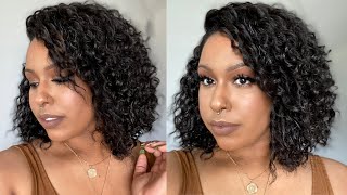 Beat The Heat with This Affordable Synthetic Curly Bob Wig  Outre Shireen  TheHeartsandCake90 [upl. by Aronson]