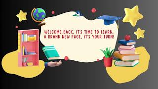 New School Year New Adventures A Welcome Back RhymeWelcome Back to School Let’s Learn and Play [upl. by Sirtemed]