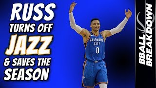 RUSS Turns Off JAZZ amp Saves The Season in Game 5 [upl. by Suckow]