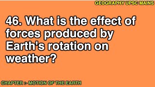 246 Forces from Earths Rotation and Their Effect on Weather  Analyzing the Impact [upl. by Fidellas613]