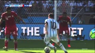 Messi Goal vs Iran  World Cup 2014  Argentina 1  0 Iran [upl. by Eckblad]