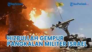 Hizbullah MENGGILA❗ Gempur Pangkalan Militer Tel Aviv dan Haifa Israel [upl. by Nehtiek]