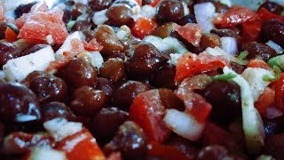 black chickpeas salad Kala chana salad easy amp healthy recipe [upl. by Eindys]