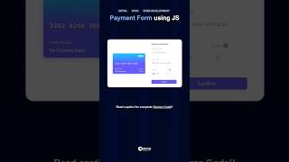 Create a Payment Form with JavaScript js webdesign coding programming shorts [upl. by Michal]