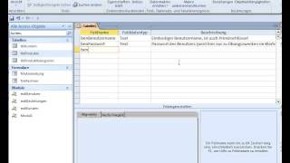 DB04UE05 Datenbanken mit MS Access LE04 Relationales Modell Teil05 Tabelle Benutzer [upl. by Roanna688]