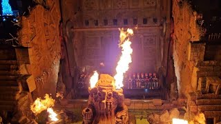 Talocan Phantasialand  OFF RIDE  NIGHT  FIRE 🔥 [upl. by Tennek]