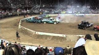 Spanish Fork Ut Truck Heat amp Wipeout Demolition Derby [upl. by Eirrab495]