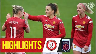 Highlights  Manchester United Women 61 Bristol City  FA Womens Super League [upl. by Nic]