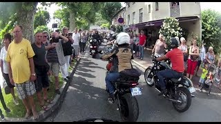 Run Coluche 2018 La Moto en Fete 1300 motos [upl. by Nirda]