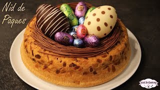 ❀ Recette de Gâteau Nid de Pâques  Biscuit de Savoie et Mousse au Chocolat ❀ [upl. by Garris]