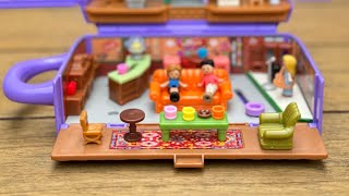 The Polly Pocket Friends TV Show Central Perk Compact Coffee Cup Shaped Playset pollypocket toys [upl. by Acimat]