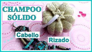 💚❤️ CHAMPÚ SÓLIDO Casero CABELLO RIZADO Tutorial ANTIFRIZZ [upl. by Zales613]