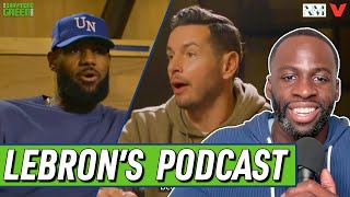 Draymond Green reacts to LeBron James amp JJ Redick’s new podcast partnership [upl. by Barthel]