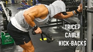 How To Kill It With Tricep Cable Rope KickBacks [upl. by Linda565]