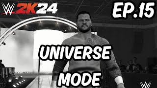 CORBIN VS KROSS ROUND 2 STEEL CAGE MATCH  WWE 2K24 UNIVERSE MODE  EP15 [upl. by Ellehsal]