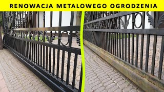 Renowacja metalowego ogrodzenia  Lupus Ciechanów [upl. by Lemahs]