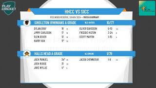 Halls Head A Grade v Singleton Irwinians  A Grade [upl. by Ecirtap]