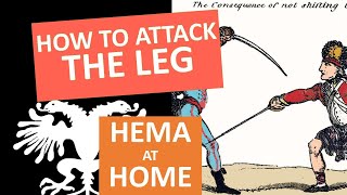 HEMA at Home  How to attack the Leg [upl. by Nalyr]