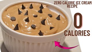 0 calorie ice cream recipezero calorie dessert recipezero calorie food [upl. by Aeuhsoj]