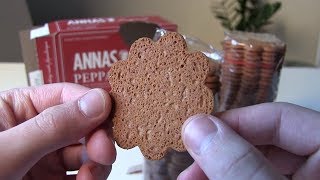 Annas Pepparkakor Original Swedish Thin Gingerbread UNBOXING [upl. by Herv389]