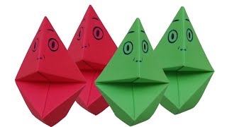 Kağıttan Kukla Yapımı  Origami Kukla [upl. by Etteloc]