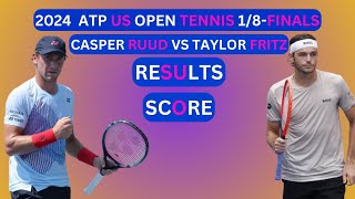 Casper Ruud vs Taylor Fritz Results amp Score 2024 ATP US Open Tennis 18Finals [upl. by Emiolhs]