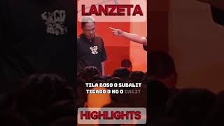 LANZETA VS MHOT hiphop battlerapislife shortvideo psp [upl. by Airdnaid]