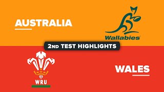 HIGHLIGHTS  AUSTRALIA v WALES  July Internationals 2024  Second Test [upl. by Eadwina472]