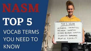 NASM TOP 5 VOCAB TERMS YOU NEED TO KNOW  ACT7VE [upl. by Ellekcim470]