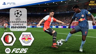 FC 25  Feyenoord vs Red Bull Salzburg  UEFA Champions League 2425  Full Match  PS5™4K [upl. by Joice]