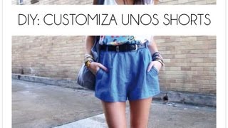 DIY Customiza unos shorts [upl. by Weinstock]