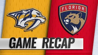 Arvidsson Forsberg pace Predators past Panthers 41 [upl. by Dolan]