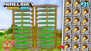 I Built Fully Automatic Golden Carrot Farm For Minecraft Pe 120 Survival Series 31 [upl. by Nairbo]