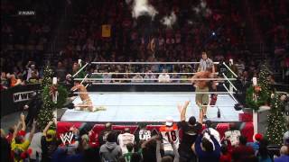 John Cena vs Alberto Del Rio  Miracle on 34th Street Fight Raw Dec 24 2012 [upl. by Dahs]