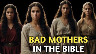 EXAMPLES OF BAD MOTHERS MEET THE WORST MOTHERS IN THE BIBLE  BIBLE STORIES [upl. by Neelehtak]