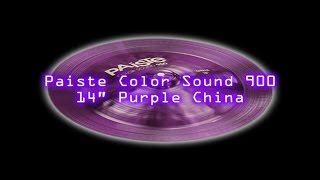 Paiste 900 ColorSound 14quot Purple China [upl. by Eniamrahc]